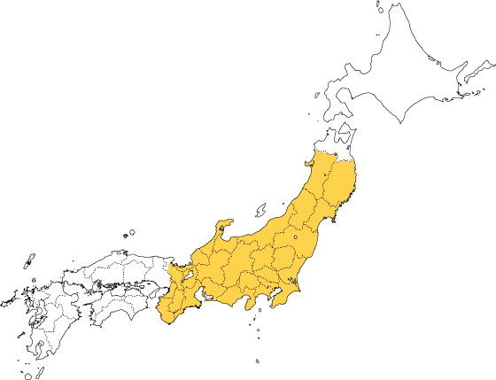 営業範囲地図